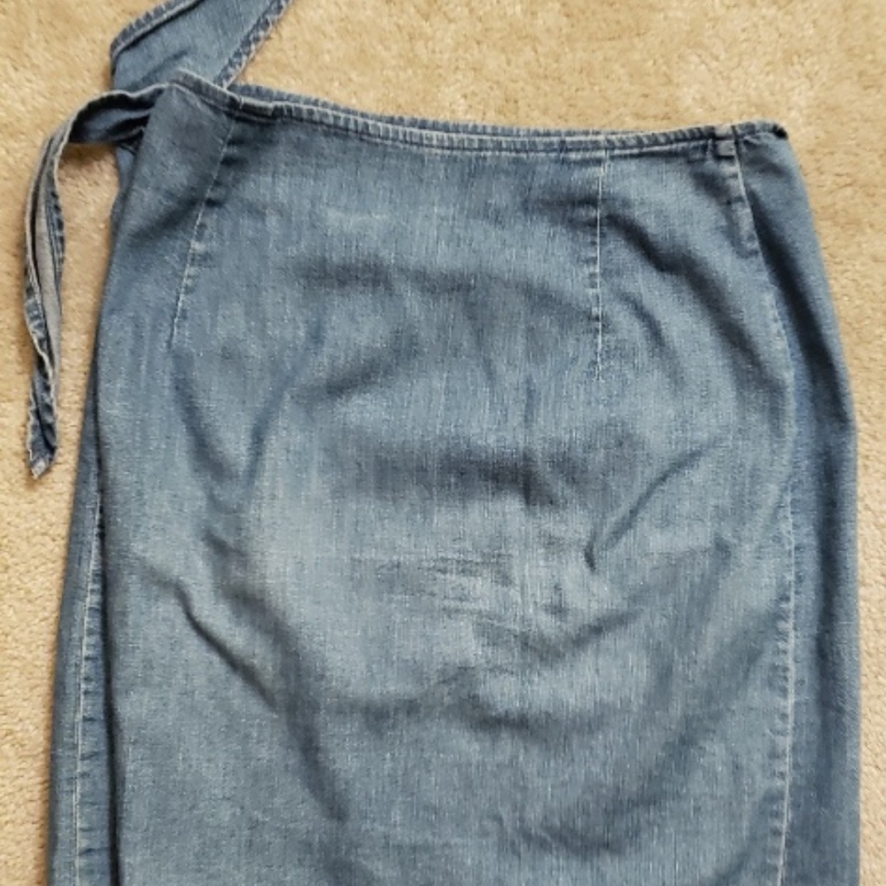 Vintage GAP Denim Wrap Mini Skirt, Size S, 100% Cotton, Blue - Picture 5 of 5